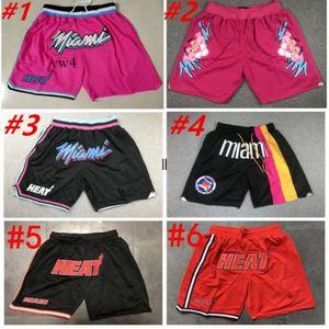 Męskie Wysokiej jakości projektant All Team Basketball Swin Shorts Po prostu Don Short Retro Sports Wear Justdon Baseball z kieszonkowymi dresami na zamek 2960 62