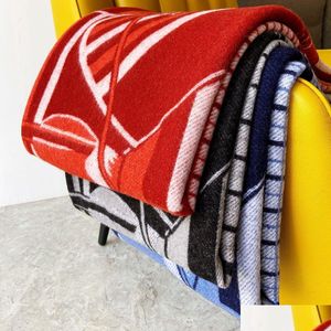 Blankets H Blanket Horse Wool Good Quailty Top Selling Big Size 3 Colors Thick Home Sofa Drop Delivery Garden Textiles Dh9Al