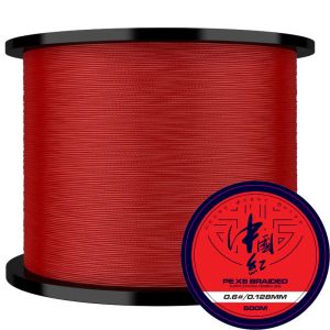 Lines Never Fade 500m 8 Strands Braided Fishing Line Super Strong Multifilament PE Line Wear Resistant for Saltwater Fishing Main Line