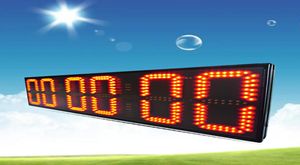 Высококачественный 8-дюймовый 6-значный светодиодный дисплей с обратным отсчетом часов, минут и секунд, часы с дистанционным управлением, спортивные соревнования на открытом воздухе, поездка 5399916