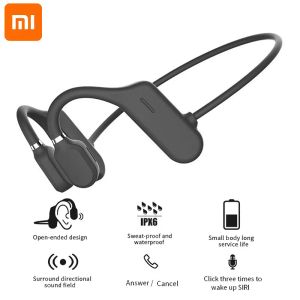 Fones de ouvido xiaomi fone de condução óssea bluetooth 5.0 esportes leve sem fio fones gancho tws à prova dwaterproof água