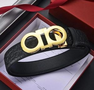 NEW Designer Mens luxury belt Selected high-quality Woman cattlehide Belts Fashion Smooth metal Needle Buckle Belt man Retro Belt 9 Colors With box
