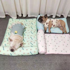 Penne per cani traspirabile letto per compagno di divano coperta morbido cuscino raffreddamento cuscino estivo dog corsetto per cane raffreddamento letto per cani da viaggio portatile