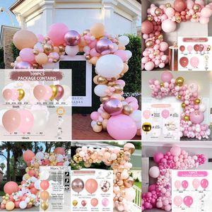 Neues Set Rosa Gold Konfetti Latex Ballon Hochzeit Geburtstag Party Dekoration Mädchen Baby Shower Ballon Girlande Bogen