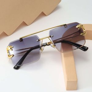 Europejskie i amerykańskie transgraniczne Tiger Head Bezprocentowe okulary przeciwsłoneczne Modne okulary przeciwsłoneczne dla mężczyzn i damskich okulary przeciwsłoneczne Hurtowe