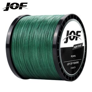 LINES JOF 300m 500m 1000m Multicolour 100% PE 12 Strands 8 flätad tråd Multifilament Japanese Fishing Line 22149.9lb Weaves Cord Cord