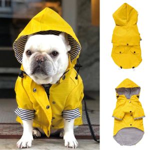 Jackets Fashion French Bulldog Pet Rain Coat for Small Medium Dogs Waterproof Puppy Dog Clothes Pug Corgi Pitbull mascotas Raincoat