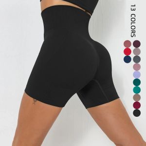 Kläder stickade sömlösa scrunch shorts höjer rumpa gym yoga bär kvinna fitness korta leggings hög midja löpande träning sport shorts