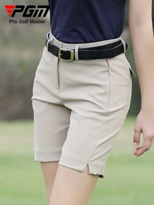 Slim Fit Lady Golf Tennis Clothing Shorts Elastic Fashion Women Sports Wear Wear Wear Side Vents Side Vents 240219