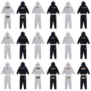 Trapstar Collection Towel Embroidered for Men and Women Couples Plus Fleece Sports Loose Hoodie Pant Suit Trend