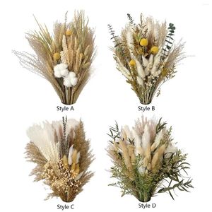 Decorative Flowers Natural Dried Flower Boho Decor Floral Bouquet Dry For Wedding Po Props Table Arrangements Desk