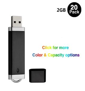 Bulk 20 Легкий дизайн 2 ГБ USB 20 флэш-накопителей Flash Memory Stick Pen Drive для компьютера, ноутбука, хранения большого пальца, светодиодный индикатор Multi7220803