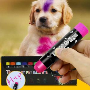 Acessórios 12 cores corante de cabelo de estimação Pet para cachorro lavável para cães tinta de pet de pet de pet para diferentes cores de animais de estimação pintura de cabelo