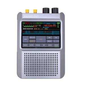 Radio DSP2 SDR Ricevitore radio malachite 10kHz380MHz 404MHz2GHz AM FM Radio 5000mAh Batteria Filtro regolabile Touch LCD da 3,5 pollici