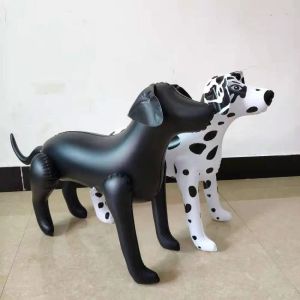 Brinquedos de plástico inflável modelo de cachorro pet shop adereços roupas de cachorro ferramentas fotográficas simulação brinquedos de animais