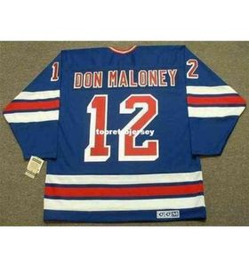 Whole Mens Don Maloney 1979 CCM Vintage Away Tani retro hockey Jersey1892457