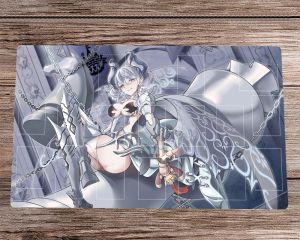 Pedler Yugioh Düello Playmat Gümüş TCG CCG Mat Ticaret Kartı Mat Mouse Pad Masa Masası Mat Torbası 60X35cm