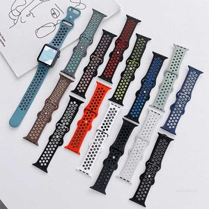 Cinturino Correa in morbido silicone di design per Apple Watch Serie 2 3 42mm 38mm Elastico per iWatch 7 6 5 SE 41MM 45MM 40MMM 44MM designerBO9OBO9O