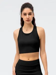 Damen-Tanks, atmungsaktives Tank-Top für Damen, Streetwear, Fitness, Laufweste, Trainings-BH, Yoga, mit integrierter Sportunterwäsche in Übergröße