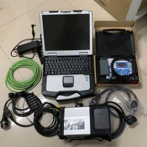 MB STAR C5 SD Connect VAS5054A Diagnos Tool 2in1 HDD 1TB Laptop CF30 4G Tocuch Screen Computer Full Set för BZ Audi VW Scanner