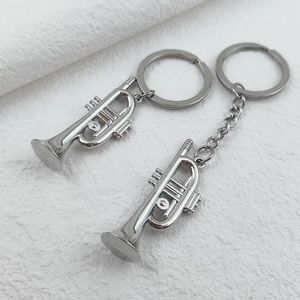 Keychains Fashion Men's Key Chain 3D Simulation Horn Pendant Car Accessories Keychain For Mens Personalized Jewelry Gifts Wholesale