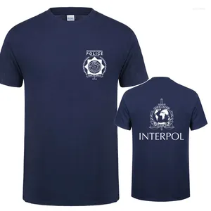 Męskie koszulki Międzynarodowa koszulka Mężczyźni Interpol T-shirt krótkie rękawe Mans Cool Tshirts