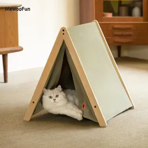 Mats Mewoofun Pet Teepee Cat Sturdy Hammock Bed Houseポータブル折りたたみテント犬の子犬猫屋内屋外にフィットする簡単な組み立て