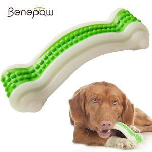 Toys Benepaw Nontoxic Dog Bone Toys Bite Resistant Safe Pet Chew Toy For Small Large Dogs Dental Care Cowhide Taste Puppy Play Game