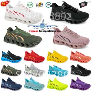 Männer Frauen Laufschuhe Mode Trainer Triple Schwarz Weiß Rot Gelb Lila Grün Blau Pfirsich Blaugrün Lila Orange Hellrosa Indoor- und Outdoor-Sandalen 2024 Mode