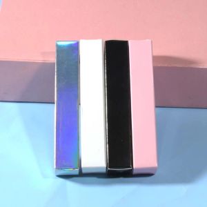 Flasche 50 Stück Lipgloss-Röhre, weiße Papierbox, kosmetische Hologramm-Parfümflasche, Lippenstift-Röhre, leere Verpackung, 21 x 121 mm