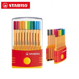 Markery Stabilo 88 Fibre Pen Fineliner Pens 0,4 mm 10/20/25 Kolor Professional Color Art Marker School School Setery 1 Zestaw