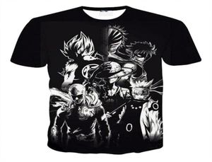 Fairy Tail Natsu Anime T Shirt Homens Camisas 3D Unissex Tee Casal Camisetas Camisas de desenhos animados para crianças fãs de anime 8 estilos S5XL217z6229880