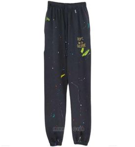 Galleries Dept Designer Jogginghose Sporthose 7216b Painted Flare Sweat Pant gewaschen und gebraucht handbemalt Splash Ink Graffiti O57955392