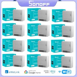 Control SONOFF MINIR2 Smart Switch Wifi Timer Wireless Switches Smart Automation Remote/Voice Control Via eWelink Alexa Google Home