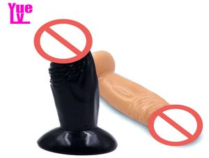 YUELV 433 pollici mini dildo anale per le donne realistico butt plug pene con base per principianti stimolazione vaginale giocattoli adulti del sesso Pro1625431