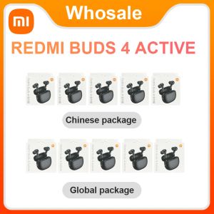 Hörlurar Xiaomi Redmi Buds 4 Active 5/10 PCS trådlösa öronsnäckor Bluetooth -hörlurar Touch Control Stark baskontorsmusikens headset