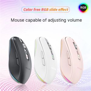 マウスM303ワイヤレスBluetoothデュアルモード充電式マウスRGB照明マウス用デスクトップノートゲーミングデスクトップノートマウス