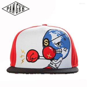 Caps de bola Pangkb Brand Boxing Cap Cartoon Underground Black Sports Snapback Hat video video video adulto ao ar livre beisebol solar solar