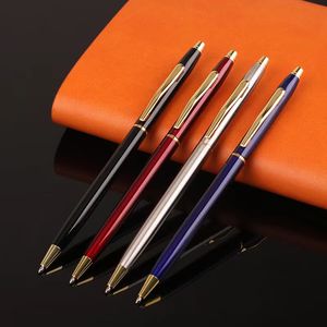 Metal Fine Ballpoint Pen Business Office Stationery Office School Teachers 'and Students Promotion Writing Gifts