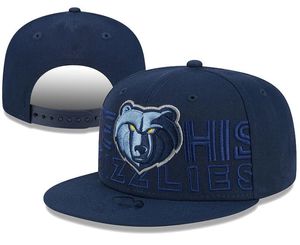 Memphis''grizzlies''ball caps 2023-24 modmästare baseball snapback män kvinnor sol hat broderi vår sommar mössa grossist strapback casquette a0