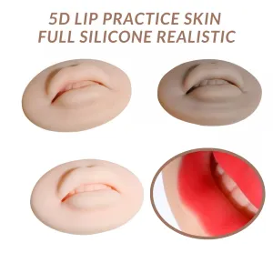 Zubehör Tattoo Supplies 5D Soft Light Skin Blushing Mold Permanent Make Up Tattoo Microblading Full Realistic Practice Silicone Lips