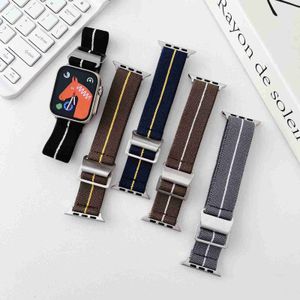 Designer Nylon Elastic Band for Apple Watch Series Ultra 8 7 6 5 4 3 2 Se Watch Strap for Iwatch 40mm 44mm 41mm 45mm 49mm Bracelet Accessories designerNNISNNIS