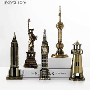 Other Home Decor Architectural Micro Model Decoration Landmark Celebration Event Eiffel Tower Statue of Liberty Crafts Gifts Q240229