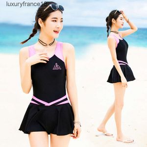 Verzy Pretty One Piece Swimsuit Skirt Women Beach水着ドレスビーチかわいいセクシーなAラインプリントヤングレディースバススーツSQ18047'GG''XM0K