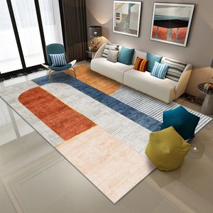 Simple Ins Living Room Light Luxury Large Area Carpet Decoration Home B Rug Bedroom Blanket Square Soft Bath Mat 240223