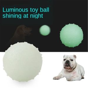 Toys Dog Luminous Ball Dålig gummibitbeständig Squeeze Pet Toys Seal Antistress Fluorescence Dogs Puppy Interactive Supplies