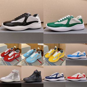 Top Fashion Designer Casual Americas Sapatos Mulheres Mens América Patente Couro Plano Treinadores Azul Branco Preto Vermelho Borracha Macia Baixa Malha Nylon Sapatilhas