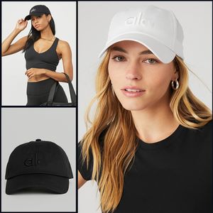 AL0LL Designer Cap Ball Cap Joga Baseball Hat Fashion Summer Women Wszechstronna duża głowa Aloyoga Surround Show Twarz Mała Kapelusz Sunvisor Zużycie Kaczka Kaczka do podróży