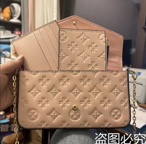 10A Wysokość Cross Body Corgelope Bag 3piece Multi Feliciie Pochette Torbs Salym Kobiety Mężczyźni M61276 Messenger Luksusowy projektant torebki brązowe skórzane torebki