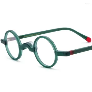 Sunglasses Cubojue Small Round 33mm Men Reading Glasses Women Eyeglasses Frame Male Anti Blue Reflection 150 250 450 500 Diopter Green